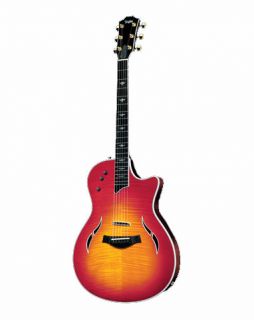 taylor t5 custom cherry sunburst guitar demo display model factory