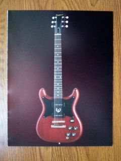 DARK FADED CHERRY EPIPHONE WILSHIRE GUITAR PICTURE PAGE AD
