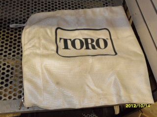 New Toro grass catcher bag