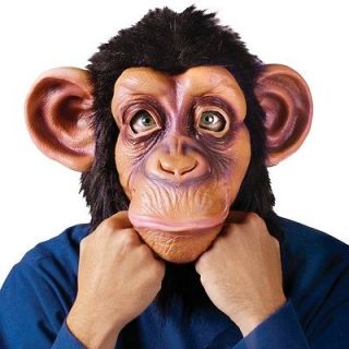 Adult Chimp Chimpanzee Monkey Halloween Costume Mask