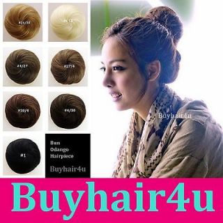 Updo Clip on Bun Hair Piece Extension New KOREA JAPAN Woman chignon 