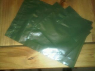 NEW Polythene Sealable Green Coffee Bags 215 x 330mm