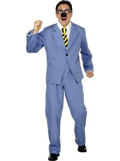   Danger Mouse Penfold Hamster Blue Fancy Tux Business Suit COSTUME