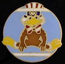 Gymnastics Olympic Pin Badge~Uneven Parallel Bars~1984~Los Angeles~Sam 