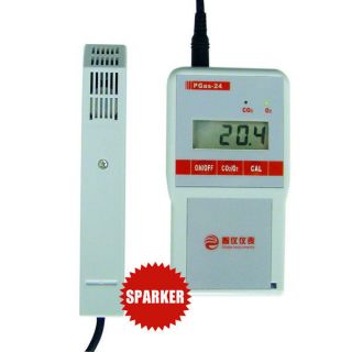 Portable Double Gas Detector Tester Meter Analyser Warner NH3&CO2 PGas 