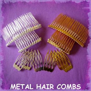 METAL HAIR COMBS BRIDAL PROM TIARA MAKING