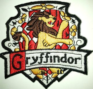 HARRY POTTER GRYFFINDOR Iron On Sew On Crest Embroidered PATCH