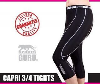 Large Womens Capri Compression Pants Tights Gym Running Leggings 