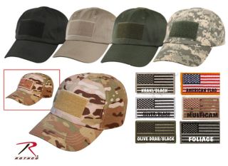   Operator Tactical Cap Hat American Flag Velcro Patch Baseball Hat