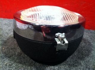 New CEV Bucket Moped Black Headlight Head Lamp @ Moped Motion