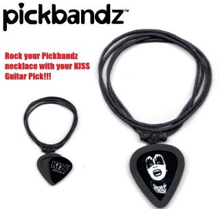   Necklace by Pickbandz PICK HOLDER in Black with KISS PICKEPIC
