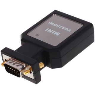 VGA Male +Audio to HDMI +Mini VGA TO HDMI Video Converter Adapter 