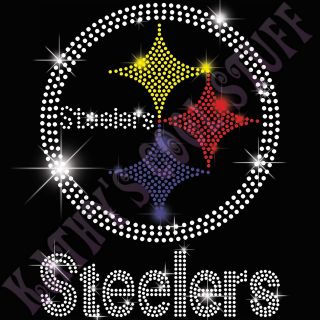 PITTSBURGH STEELERS RHINESTONE heat transfer decal bling for shirts 