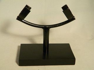 LG Black Metal w/ Wood Base Display Stand for FOSSIL Slabs & other 