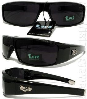 Locs Authentic Sunglasses Super Dark Lens OG Style Black LC4