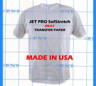   PRO SofStretch inkjet Heat Transfer Paper 8.5x11 10 HEAT PRESS MACHINE