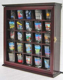  Display Case Wall Rack Holder Cabinet, Fancy Glass Door Solid Wood