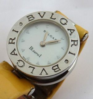 Auth. Ladies Bvlgari B Zero Watch. SS Case Mother of Pearl Dial. Nice.