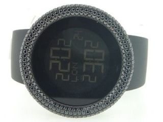  Art Techno Com KC Joe Rodeo Custom Black Simulated Diamond Watch