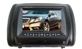 NEW BOSS HIR7M 7 Black TFT Headrest Pillow Video Car Monitor + Dual 