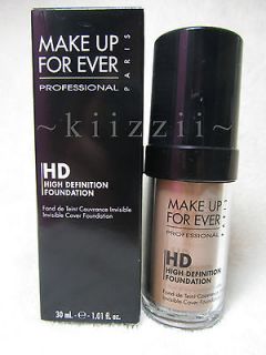   box Make Up Forever HD Invisible Cover Foundation in shade 123 Desert
