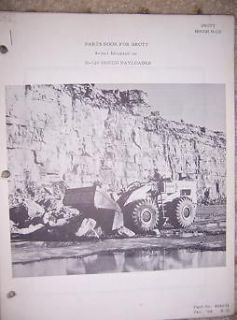 1964 Drott 4 in 1 H 120 Hough Payloader Parts Book e