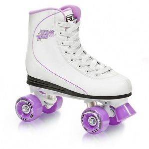 Roller Derby Star 600 Womens White And Purple Quad Roller Skates