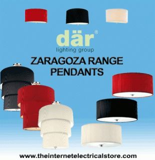   Zaragoza Pendant Range Ceiling Light fitings lamp shades Wall light