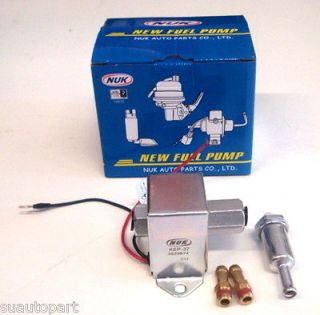  FUEL PUMP UNIVERSAL 12vol 15 20GPH BRAND NEW WITH FITTINGS AND FILTER
