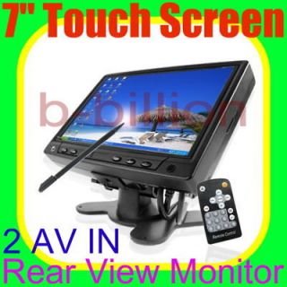 Car PC Reverse Color Display 2 RCA AV VGA POS Touch Screen TFT LCD 