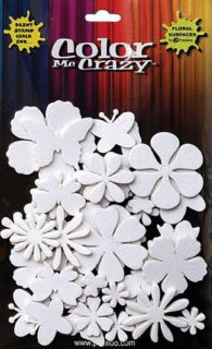 Petaloo Color Me Crazy 3 Dimensional Foam Stickers Flowers and 