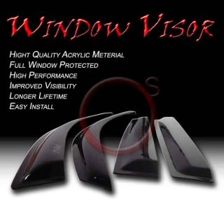   Civic 4 Door/4D/4DR Smoke Window Vent Sun Shade Rain Guard Visors