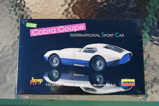Vintage Lindberg 1/32 Ford Cobra Coupe Model Sports Car Kit Sealed Box 