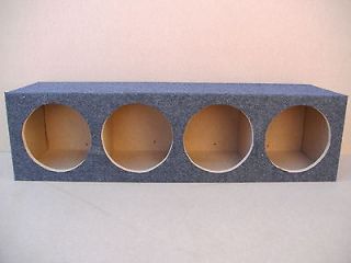   Sealed Ford Expedition Subwoofer Box Four 4 Hole Sub Tweeters Gray