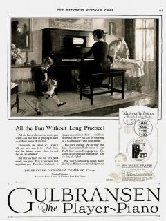 1923 AD Gulbransen  Dickinson player piano fun w/o practice Phili​p 
