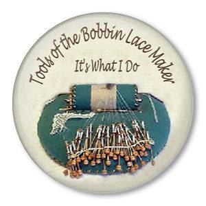 TOOLS OF THE BOBBIN LACE MAKER pin button badge pillow