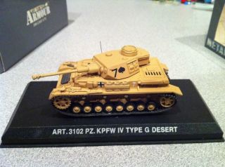 Armour Collection Die cast 1/72 3102 Panzer IV Type G Desert RARE