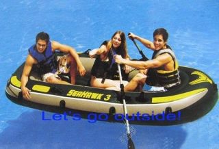 High Quality Inflatable Kayak Canoe Seahawk 3 Fish Boat For 3 Person