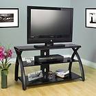 Black TV Stand Flat Screen 42 Inch Television Entertainment Center NEW 