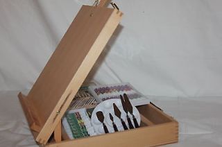 NEW HARDWOOD ARTIST TABLE TOP EASEL SKETCH BOX PAINTING ARTIST HIGH 