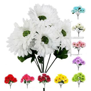   DAISY BUSHES WITH 7 DAISIES Silk Flowers, Artificial Arrangements