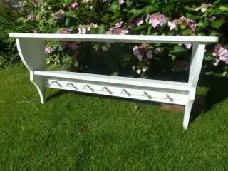   shabby chic shelves with peg rail Laura Ashley paint, MADE TO MEASURE