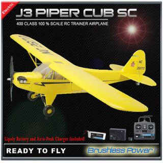 J3 Piper Cub 4 Ch Trainer RC Plane 4 CH 2.4GHz Multifunctiona​l 