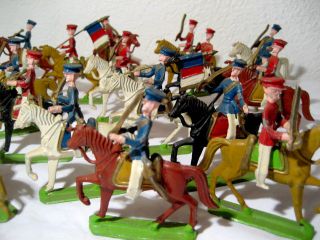 ANTIQUE 1908 SOLDIERS ARMY LEAD HORSE TOY RARE FRANCE PREWAR MEXICON 
