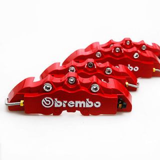   auto Red Universal Brake Caliper Covers cover kit Front &Rear brakes