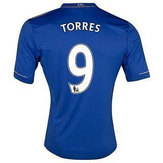 Mens Chelsea FC Authentic Home Jersey Shirt 2012 2013   Torres #9