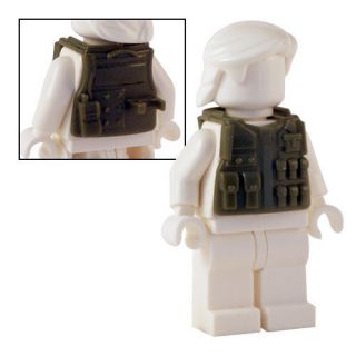 Military Body Armour   Tank Green   Custom Bodywear for Lego Figures