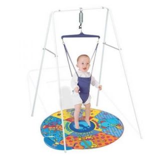 Jolly Jumper Original Baby Exerciser with Stand & Musical Play Mat