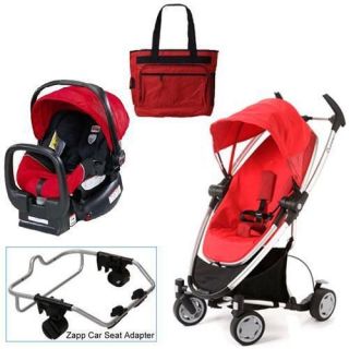 Quinny Rebel Red Zapp Xtra Travel System w/Britax Red Car Seat 