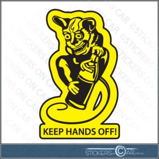 Hands Off Car sticker Decal 4wd 4x4 BNS Ute Funny meme Australian 